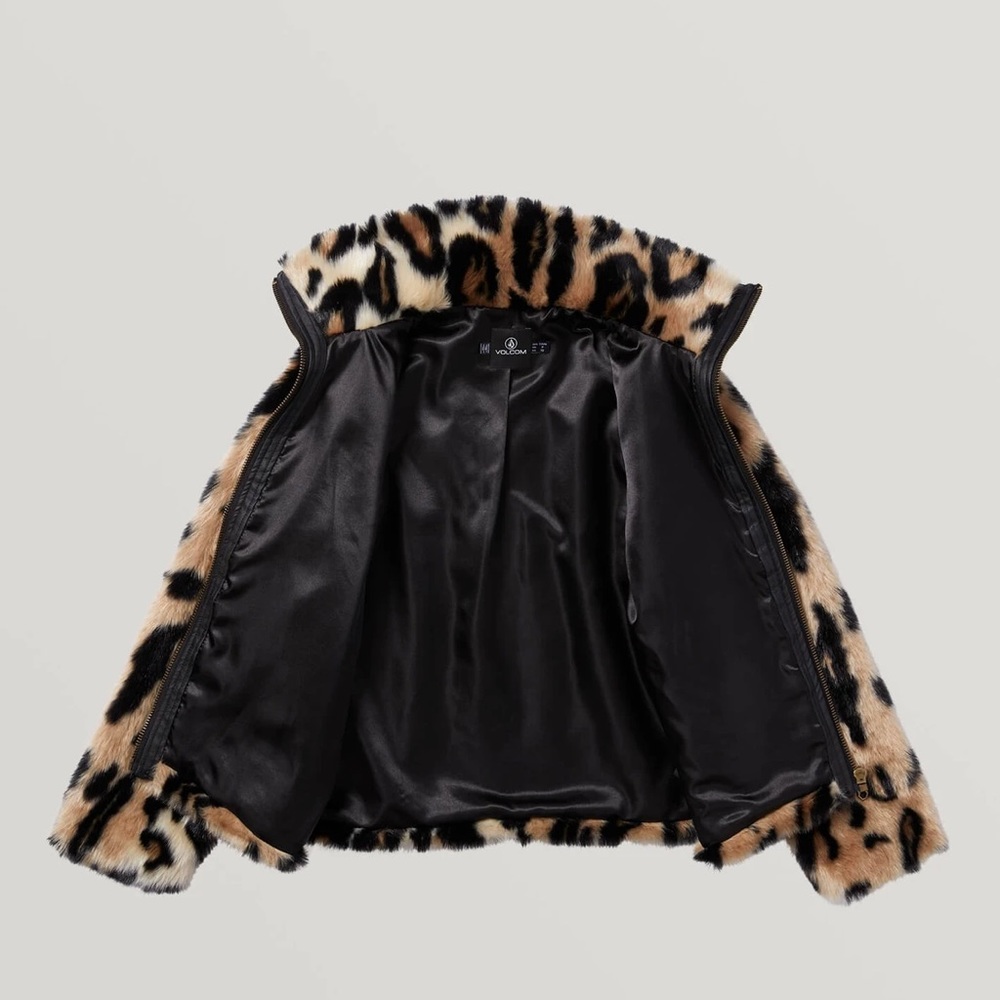 Volcom Leopard Print Faux Fur Jacket - Picture 4 of 6